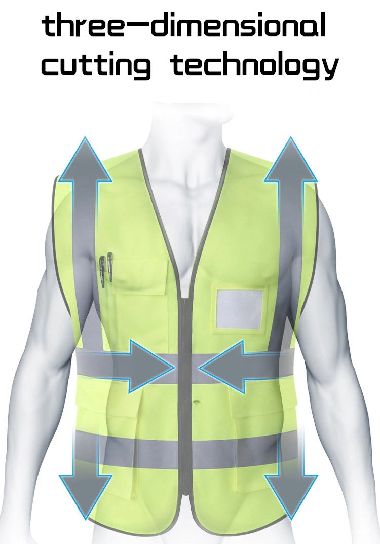 Wholesale Customized Logo Reflective LED Safety Vest Clothing