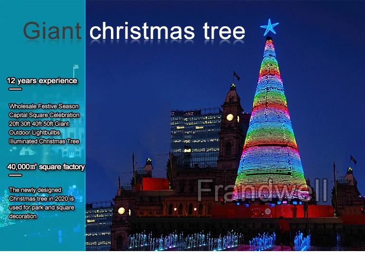 Outdoor Waterproof PVC Artificial Giant 10m Christmas Tree Giant for Christmas Decoration